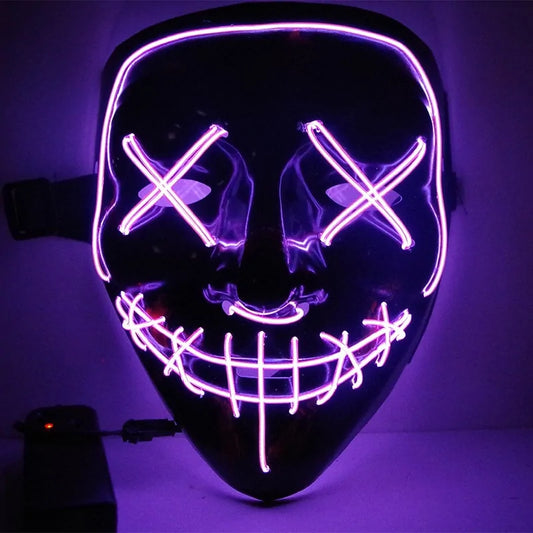 LED Deadeye Halloween Mask
