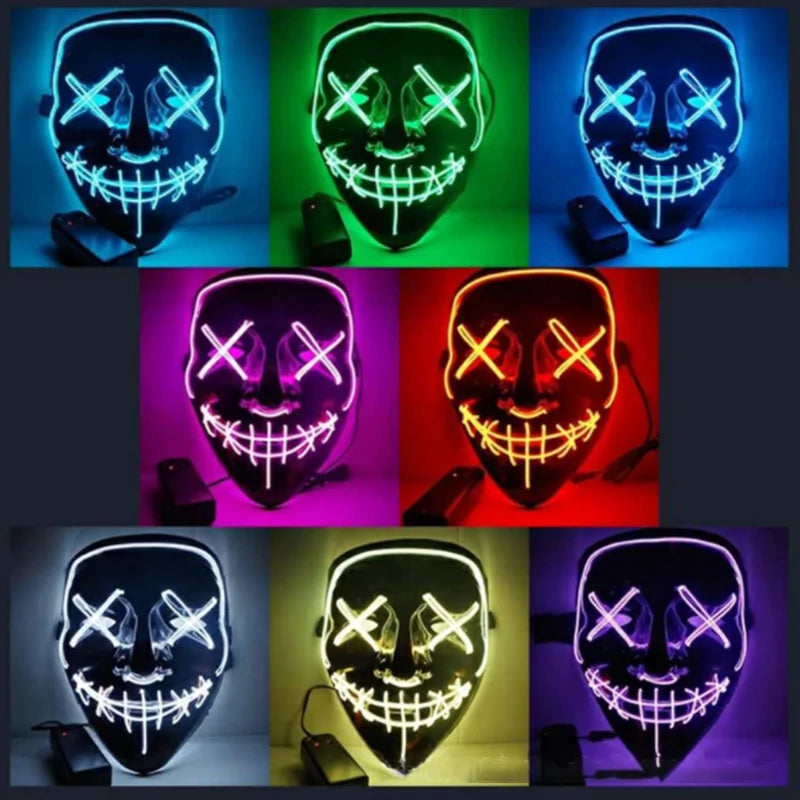 LED Deadeye Halloween Mask