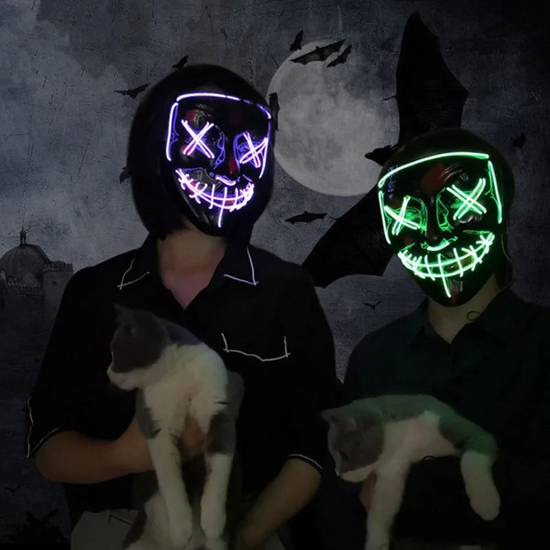 LED Deadeye Halloween Mask