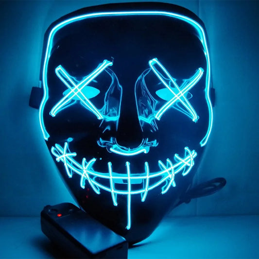 LED Deadeye Halloween Mask