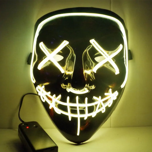 LED Deadeye Halloween Mask