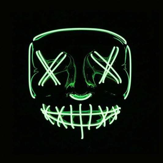 LED Deadeye Halloween Mask