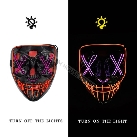 LED Deadeye Halloween Mask